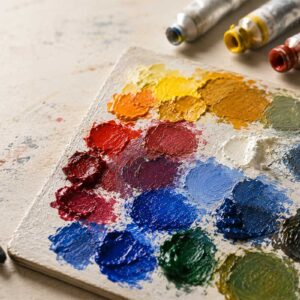 Oil colour palette